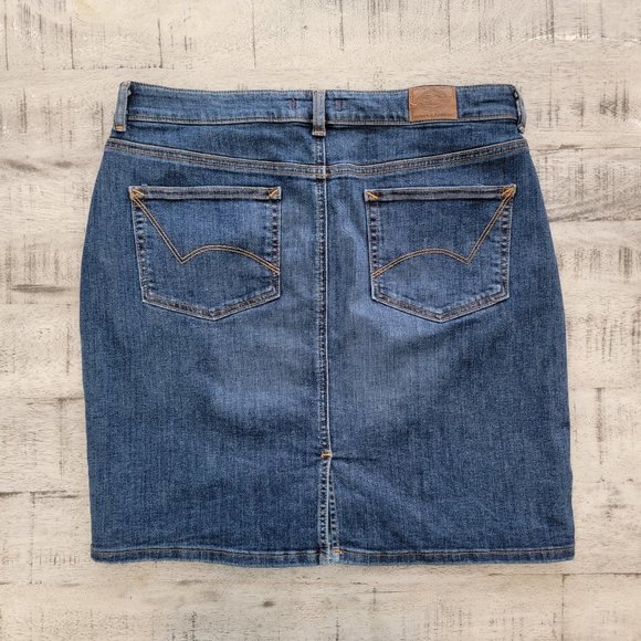Dickies Straight Denim Skirt 12 - Picture 2 of 15